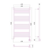 Сунержа Модус 00-0521-1260 | электрический полотенцесушитель 1200x600